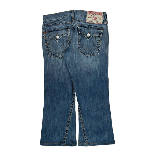 True Religion Boot Cut Jeans - 38W UK 14 Blue Denim