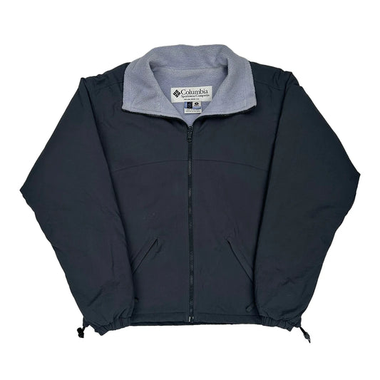 Vintage Columbia Fleece Jacket - Small Grey Polyester