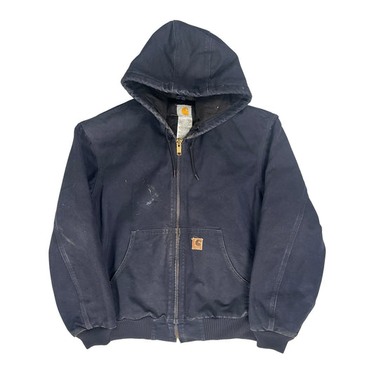 None Carhartt J130 Mdt Jacket - Large Navy Cotton
