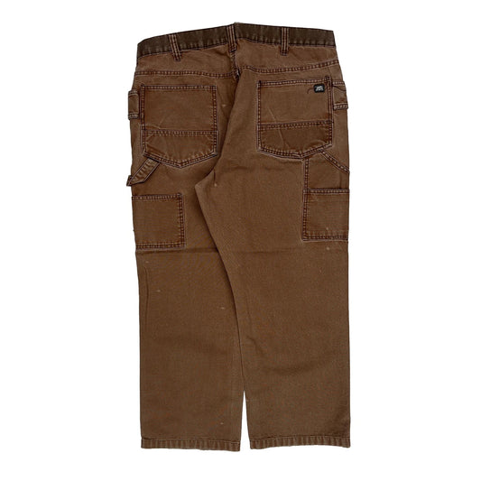 Berne Carpenter Trousers - 36W 30L Brown Cotton