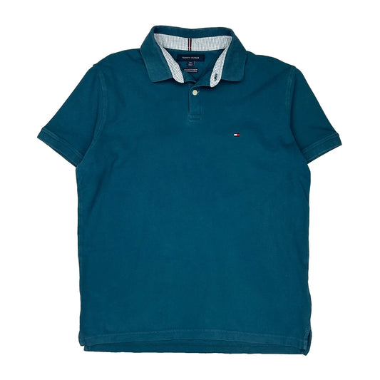 Tommy Hilfiger Polo Shirt - Large Green Cotton