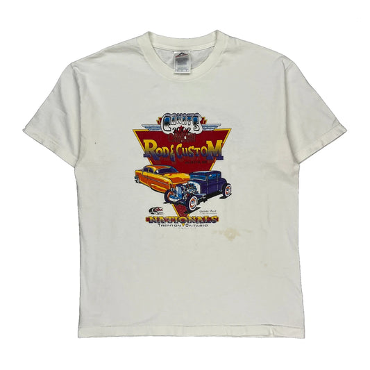 Canadian Street Rod Association Anvil Graphic T-Shirt - Large White Cotton