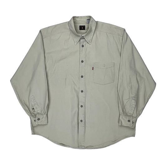 Levis Denim Shirt - Large Beige Cotton