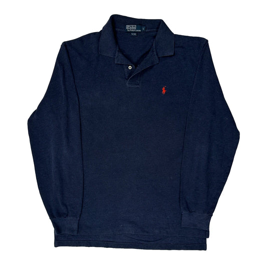 Vintage Polo By Ralph Lauren Polo Shirt - Large Navy Cotton