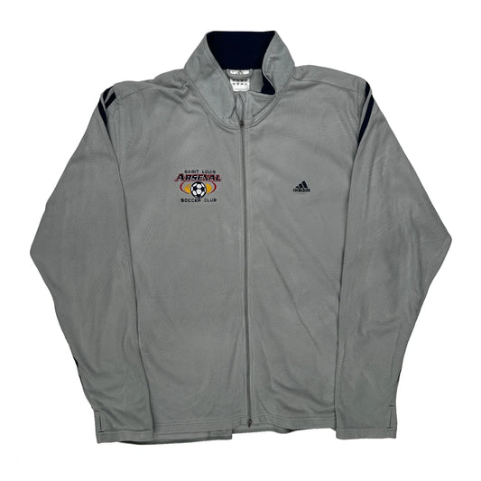 Saint Louis Arsenal Soccer Club Adidas Graphic Track Jacket - 2XL Grey Polyester