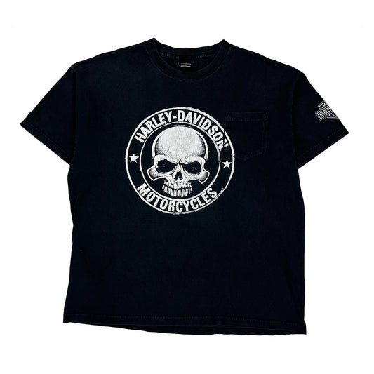 Baltimore Harley Davidson Graphic T-Shirt - 2XL Black Cotton