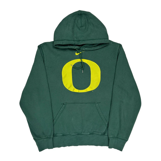 Oregon Ducks Nike College Hoodie - Large Green Cotton