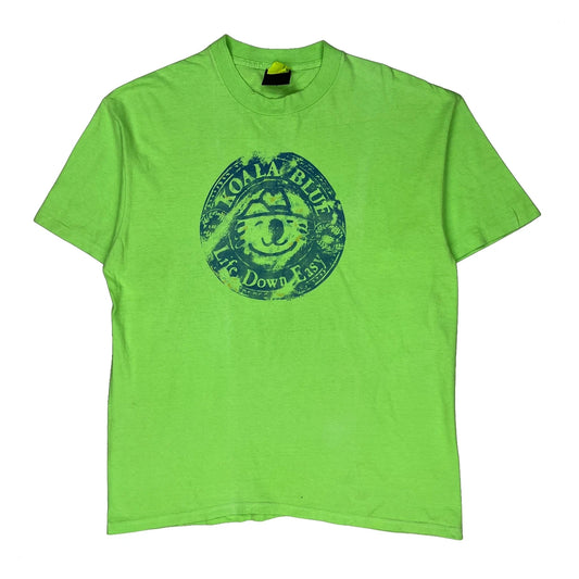 Vintage Touch Of Gold Single Stitch T-Shirt - XL Green Cotton