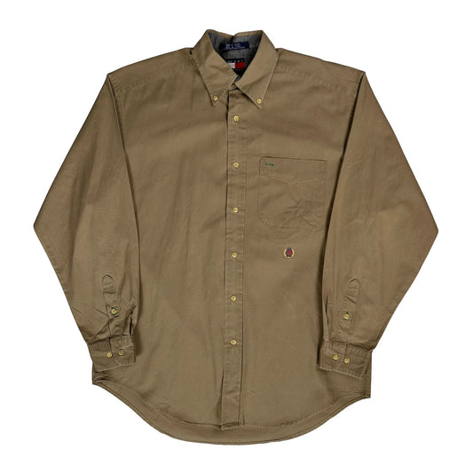 Tommy Hilfiger Shirt - Small Khaki Cotton