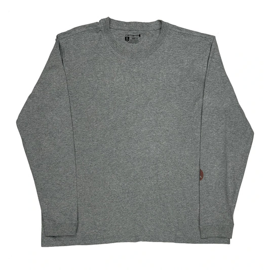 Carhartt Long Sleeve T-Shirt - XL Grey Cotton