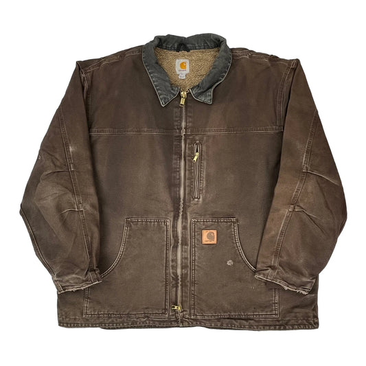Carhartt Jacket - 2XL Brown Cotton