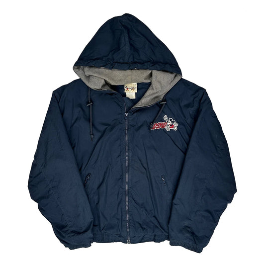 Mickey Graphic Disney Cartoon Windbreaker - Medium Navy Nylon