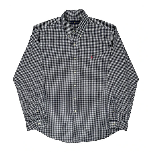 Ralph Lauren Checked Shirt - XL Black & White Cotton