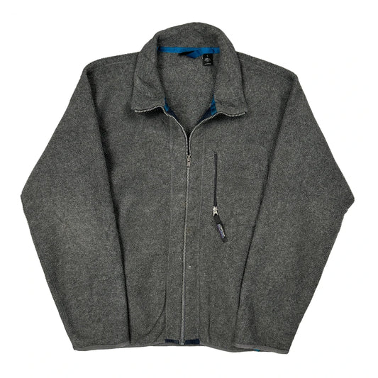 Vintage Made In USA Patagonia Fleece Jacket - Large Grey Polyester