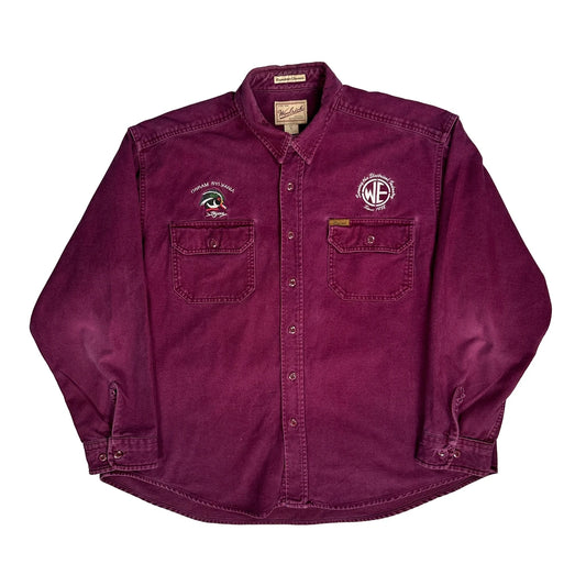 Expedition Chamois Woolrich Shirt - XL Purple Cotton