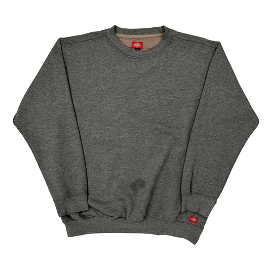 Dickies Sweatshirt - Large Grey Cotton Blend