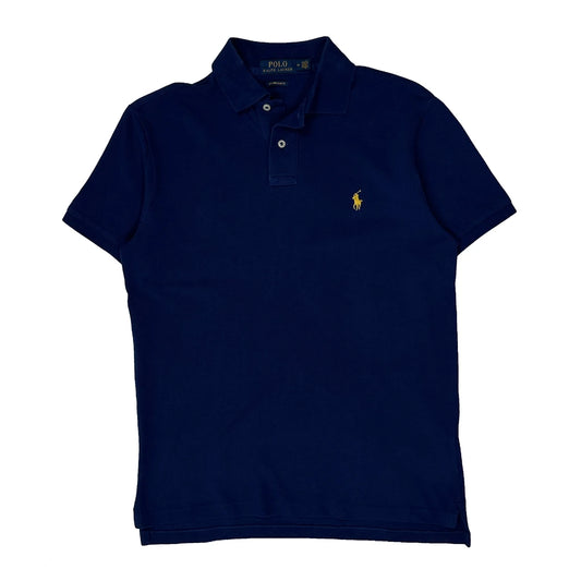 Polo By Ralph Lauren Slim Fit Polo Shirt - Medium Navy Cotton