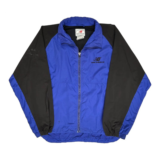 New Balance Collared Track Jacket - Medium Blue Polyester
