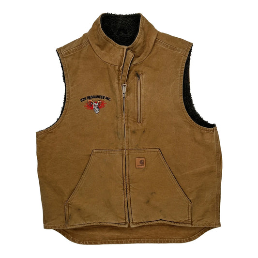 Icm Resources Inc. Carhartt Gilet - Large Brown Cotton