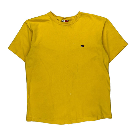 Tommy Hilfiger T-Shirt - Medium Yellow Cotton