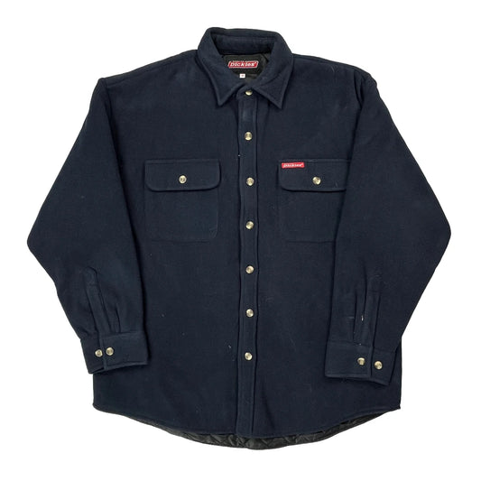 Genuine Dickies Fleece Jacket - Large Navy Polyester