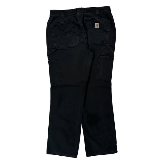 Carhartt Cargo Trousers - 30W UK 10 Black Cotton