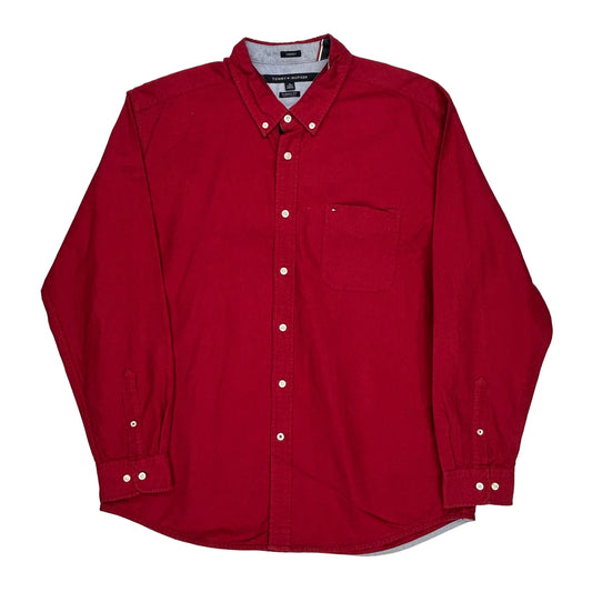Tommy Hilfiger Shirt - XL Red Cotton