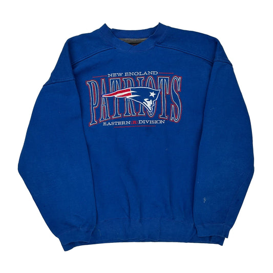 New England Patriots Starter Nfl Sweatshirt - XL Blue Cotton Blend