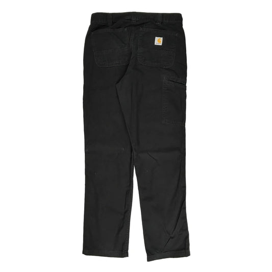 Relaxed Fit Carhartt Carpenter Trousers - 32W 34L Black Cotton