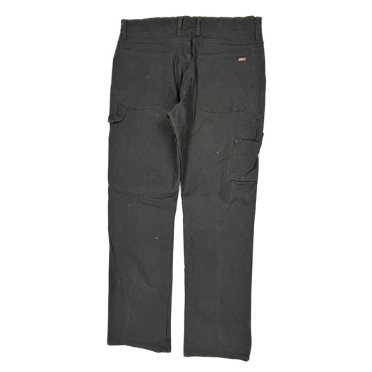 Dickies Cargo Trousers - 34W 32L Black Cotton
