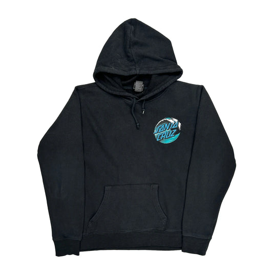 Skateboarding Santa Cruz Graphic Hoodie - Large Black Cotton
