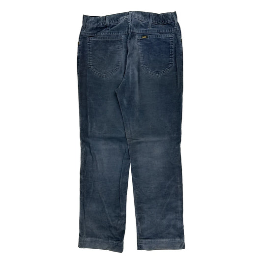 Lee Cord Trousers - 32″ Waist Grey Corduroy
