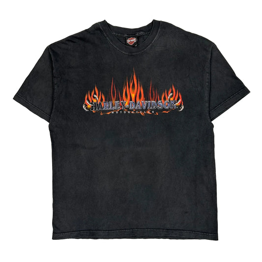 Oregon Harley Davidson Graphic T-Shirt - XL Black Cotton