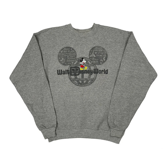 Disney Graphic Sweatshirt - Medium Grey Cotton Blend