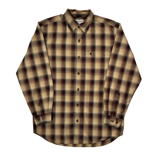 Carhartt Checked Flannel Shirt - Medium Beige Cotton