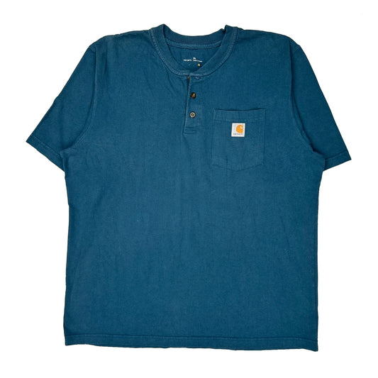 Carhartt T-Shirt - XL Blue Cotton
