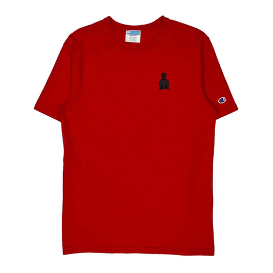 Champion T-Shirt - Medium Red Cotton