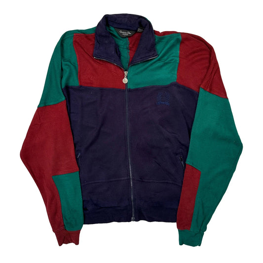 Vintage Christian Dior Track Jacket - Large Multicoloured Acrylic