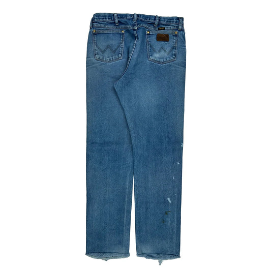 Wrangler Jeans - 34W 35L Blue Cotton