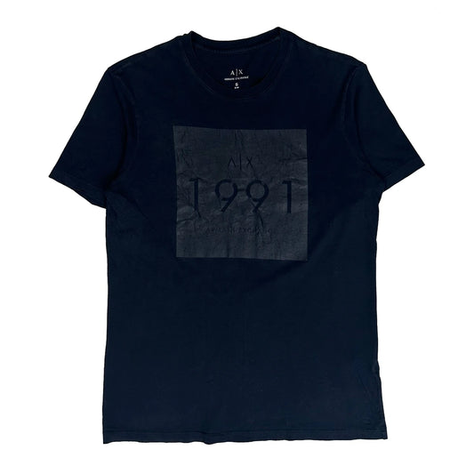Armani Exchange T-Shirt - Small Navy Cotton