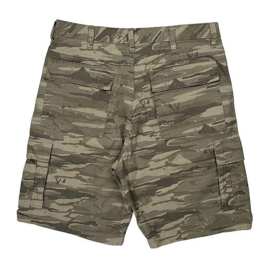 Vintage Wrangler Camo Cargo Shorts - 32W 10L Camo Cotton
