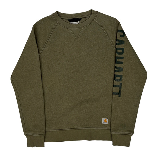 Carhartt Sweatshirt - Medium Green Cotton Blend