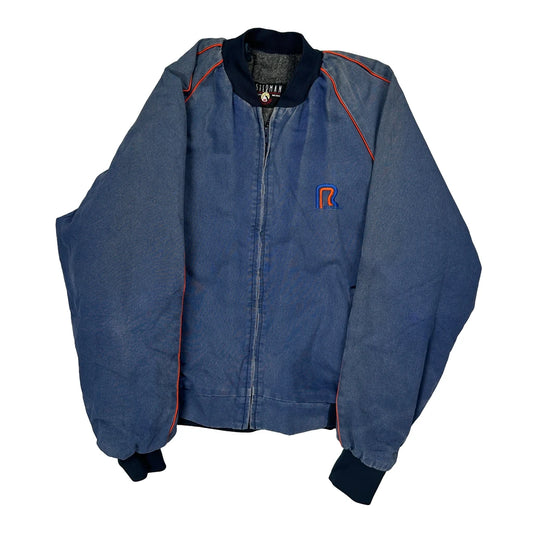 Made In USA Osterman Bomber Jacket - Medium Blue Polyester