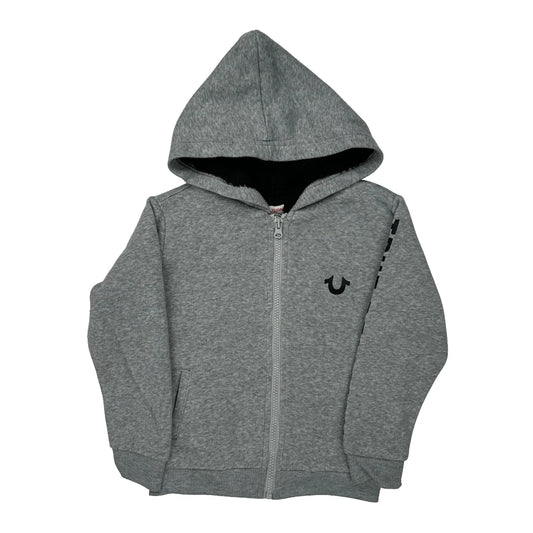 Age 4 True Religion Hoodie - Small Grey Cotton