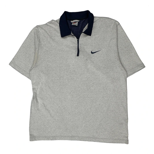 Made In USA Nike Polo Shirt - XL Grey Cotton