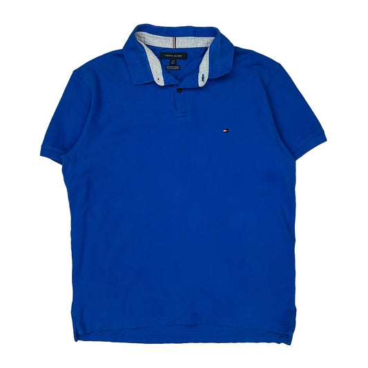 Tommy Hilfiger Polo Shirt - Large Blue Cotton