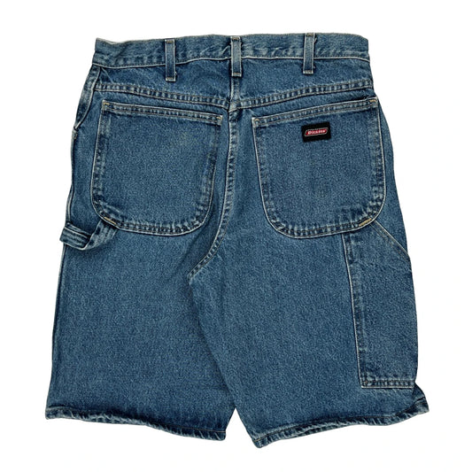 Dickies Denim Shorts - 30W 11L Blue Cotton