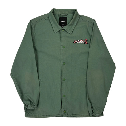 Vans Coach Jacket - Medium Green Cotton