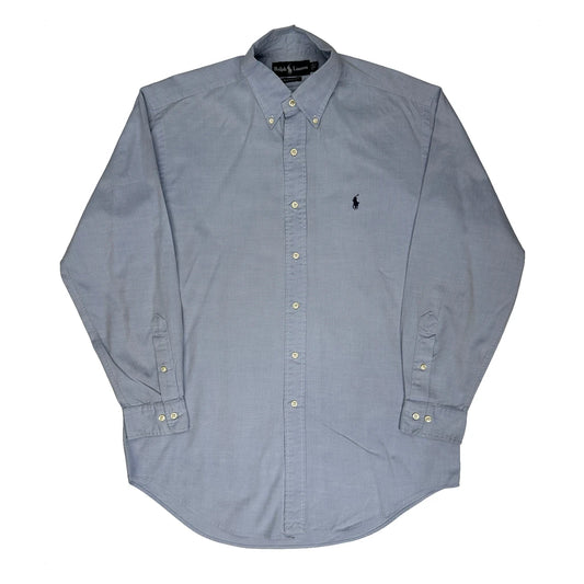 Classic Fit Ralph Lauren Shirt - Medium Blue Cotton