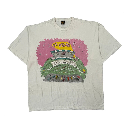 K.T. Oslin Concert Falcon Chemisiers Graphic T-Shirt - XL White Cotton